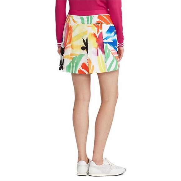 NWT RLX Ralph Lauren Women's Aim Skort Performance Skirt Abstract Palms - Picture 5 of 8